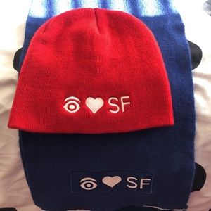 Scarf&Beanie “I love San Francisco” unisex